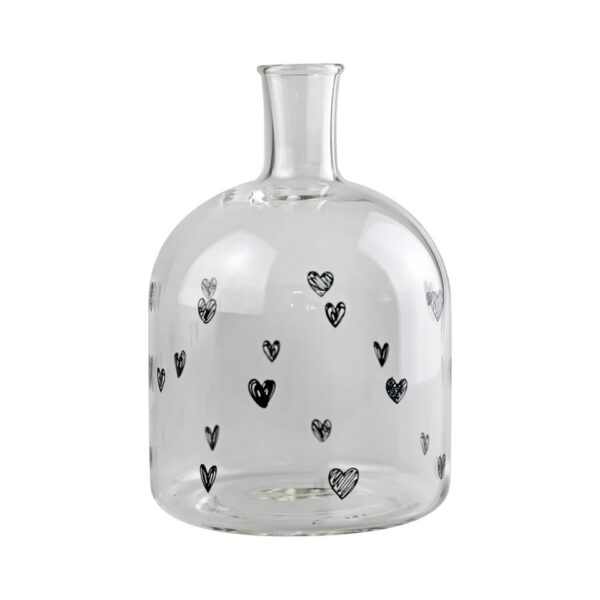 Black Multi Heart Large Candle Holder