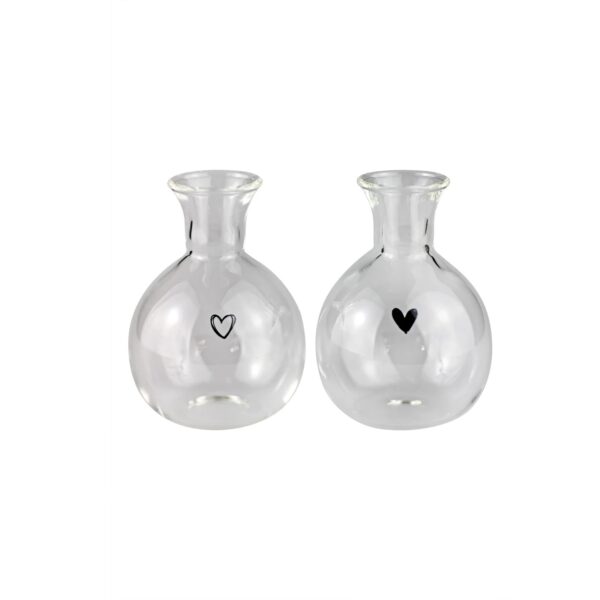 Set 2 Round Heart Candle Holders